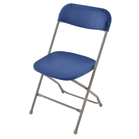 TitanPRO™ Plastic Folding Chair, Royal Blue